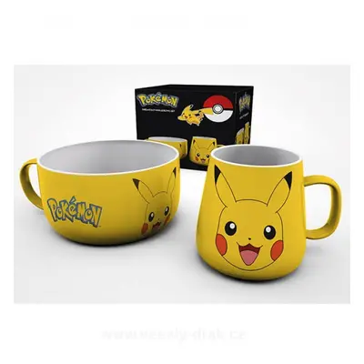 Pokémon snídaňový set Pikachu