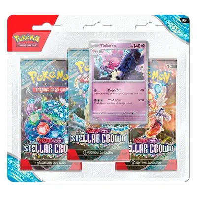 Pokémon Stellar Crown 3 Pack Blister - Tinkaton