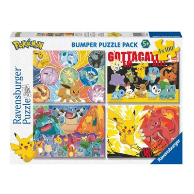 Pokémon Puzzle Ravensburger - 4x100 dílků