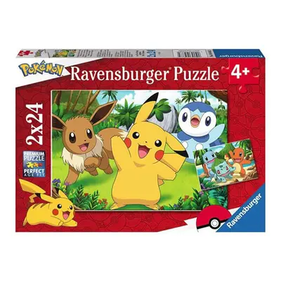 Puzzle Pokémon Ravensburger - Pikachu a přátelé 2x24 dílků