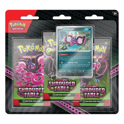 Pokémon Shrouded Fable 3 Pack Blister - Pecharunt