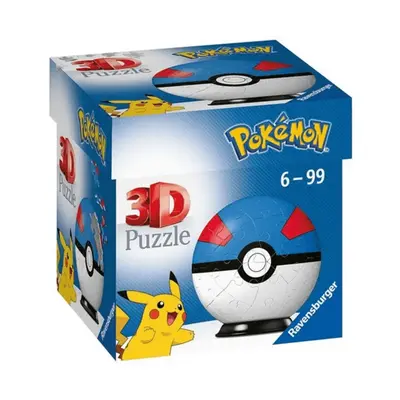 Pokémon 3D Puzzle-Ball - Greatball - 54 dílů