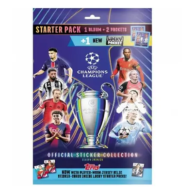 Topps Champions League 2025 Album Pack - album + 2 balíčky samolepek