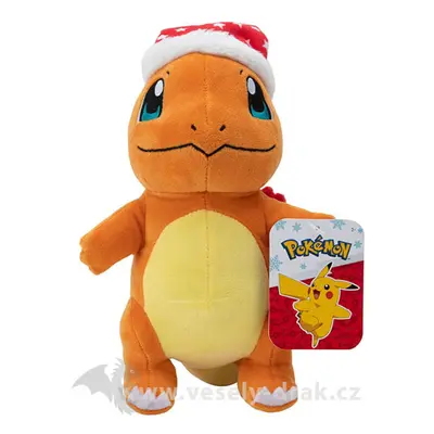 Pokémon plyšák Charmander s vánoční čepkou 20 cm