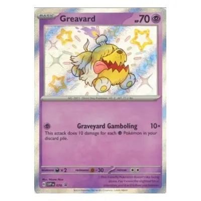 Pokémon promo karta shiny Greavard z Paldean Fates