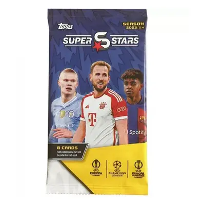 Fotbalové karty Topps 2023-2024 UEFA Superstars Booster balíček