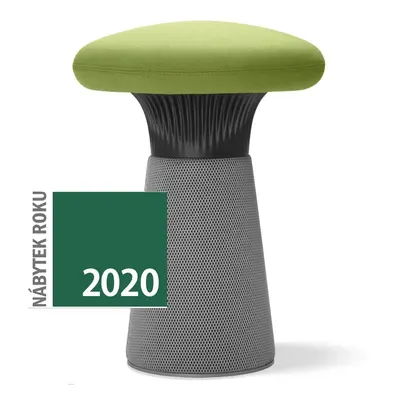 LD SEATING designový taburet FUNGHI, FU-40/54-N1, černý plast