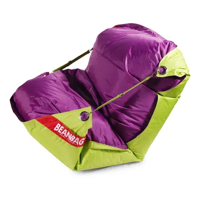 BEANBAG Sedací vak 189x140 duo limet - purple