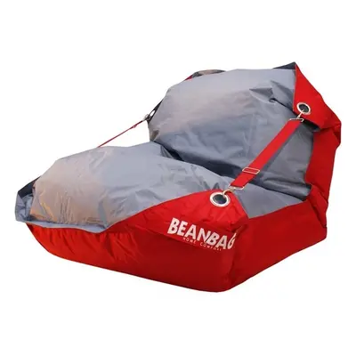 BEANBAG vak 189x140 duo scarlet rose - gray