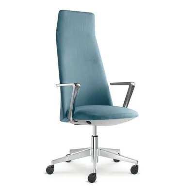 LD SEATING Kancelářské křeslo MELODY DESIGN 795-FR, F40-N6, kříž hliník leštěný