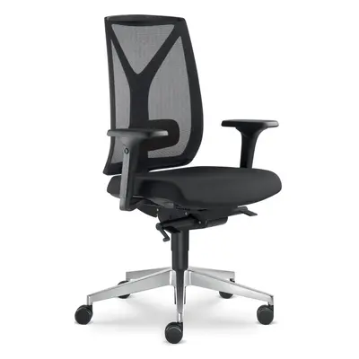 LD SEATING Kancelářská židle LEAF 503-SYS, posuv sedáku, černá skladová