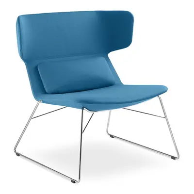 LD SEATING Designové křeslo FLEXI LOUNGE,FL-L-Q-N4, chrom