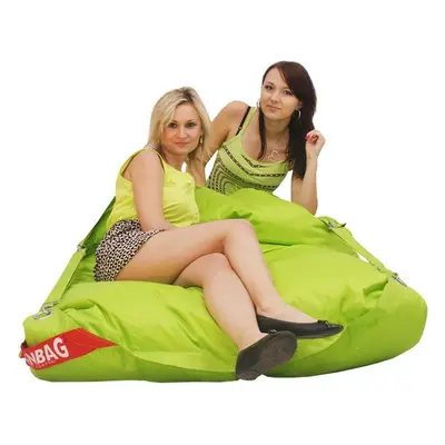 BEANBAG Sedací pytel 189x140 comfort s popruhy limet