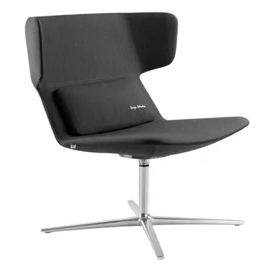 LD SEATING Designové křeslo FLEXI LOUNGE, FL-L-N6, leštěný hliník