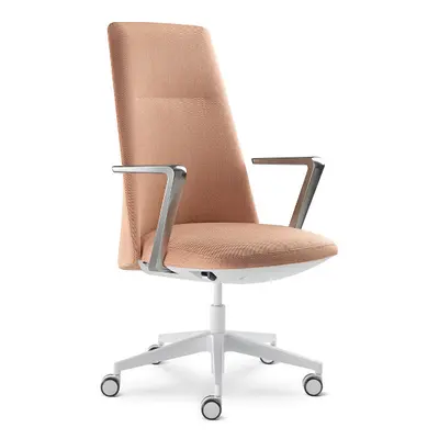 LD SEATING Kancelářské křeslo MELODY DESIGN 785-FR, F40-N0, kříž hliník bílý