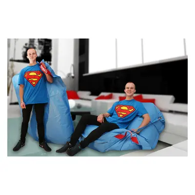 BEANBAG Sedací pytel 189x140 comfort s popruhy Cyan