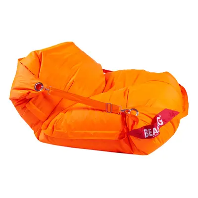 BEANBAG Sedací pytel 189x140 comfort s popruhy fluo orange