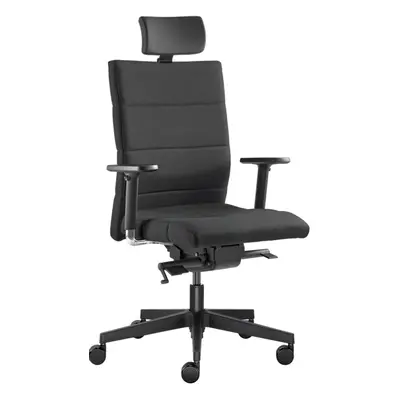 LD SEATING Kancelářská židle LASER 695-SYS, s podhlavníkem, černá, skladová