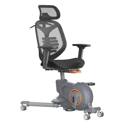 UNIQUE Kancelářská židle FITNESS CHAIR, síťovina šedá