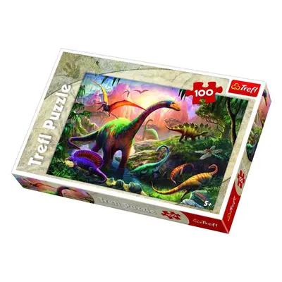 Trefl Puzzle Svět dinosaurů / 100 dílků