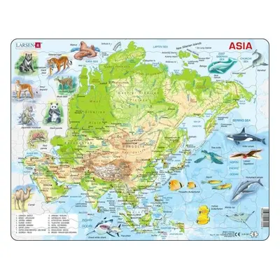 Puzzle Australia Topographic Map