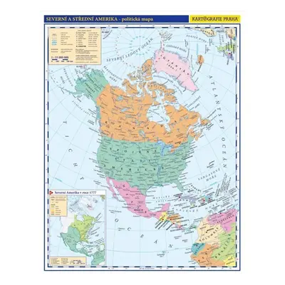 Severní a střední Amerika - příruční politická mapa A3/1:33 mil.