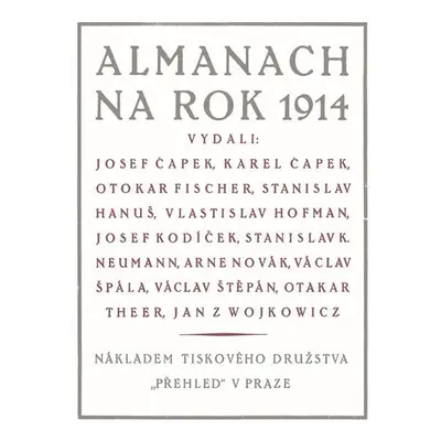 Almanach na rok 1914 - Josef Čapek