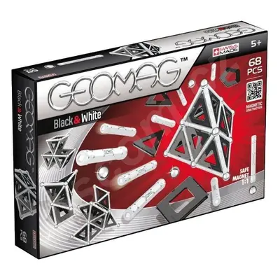 Magnetická stavebnice Geomag - Panels black/white 68 dílků - Alltoys