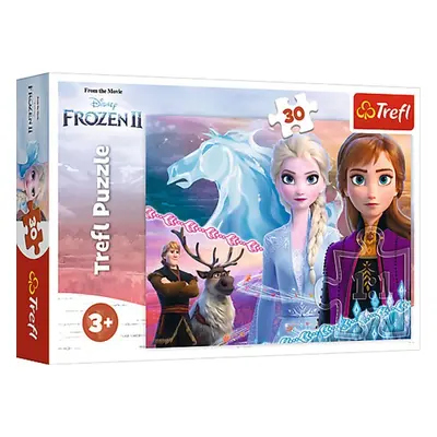 Trefl Puzzle Frozen 2 - Odvážné sestry / 30 dílků