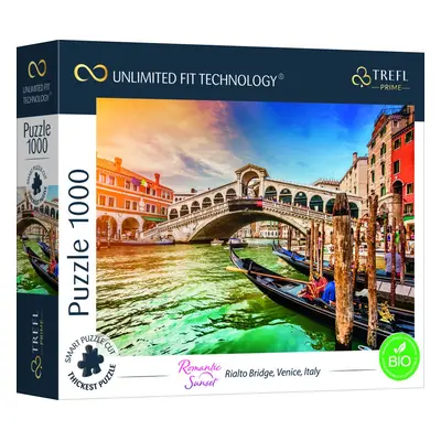 Puzzle prémiové Romantická západ slunce most Rialto Banátky - Vista