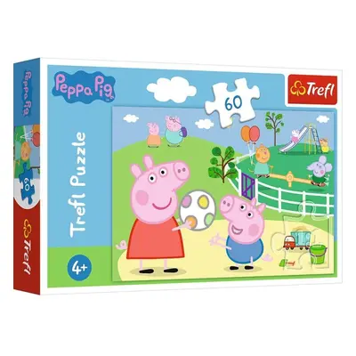 Trefl Puzzle Peppa Pig - Zábava s přáteli / 60 dílků