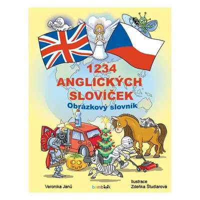 1234 anglických slovíček - Obrázkový slovník pro děti - Veronika Janů