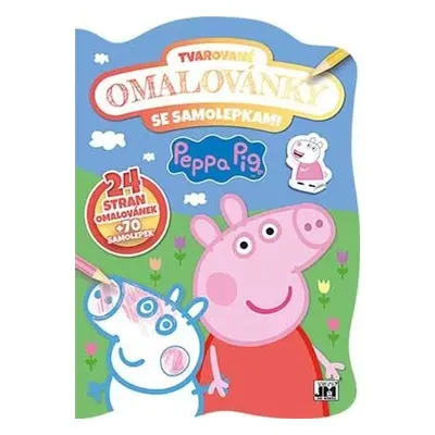 Peppa Pig - Tvarované omalovánky se samolepkami