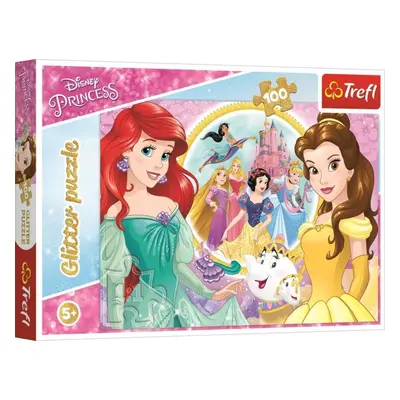 Trefl Puzzle Disney Princess / 100 dílků, třpytivé