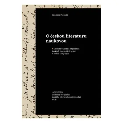 O českou literaturu naukovou - Kateřina Piorecká