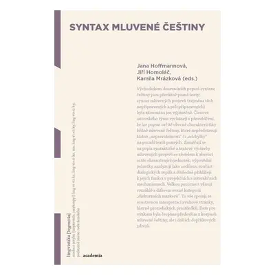 Syntax mluvené češtiny - Jana Hoffmannová