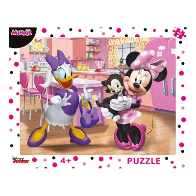 Puzzle deskové Minnie růžová 40 dílků - Dino