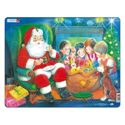 Puzzle Santa a děti