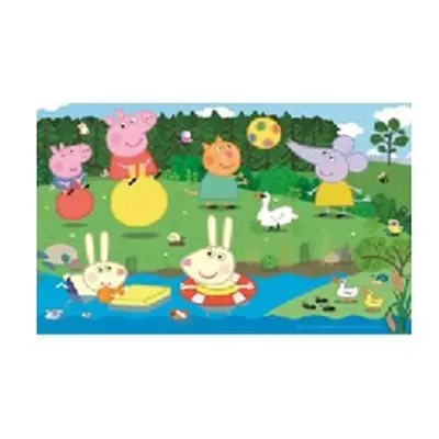 Trefl Puzzle Peppa Pig u rybníka / 60 dílků