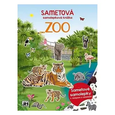 Sametová samolepková knížka ZOO