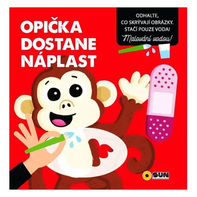 Opička dostane náplast - Malování vodou