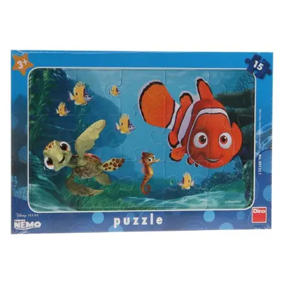 Nemo a želva - rámové puzzle 15 dílků - Dino