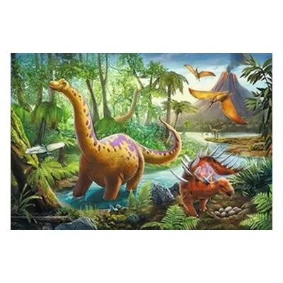 Trefl Puzzle Dinosauři na cestách / 60 dílků