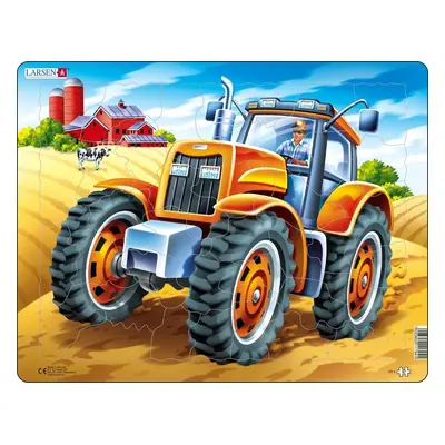 Puzzle MAXI - Americký traktor/37 dílků - Larsen