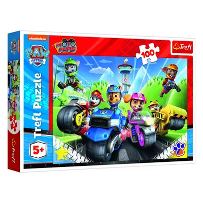 Puzzle Tlapková patrola - Na motorkách 100 dílků - Vista