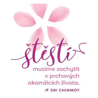 Magnet na lednici - Štěstí musíme zachytit v prchavých okamžicích života - Sri Chinmoy