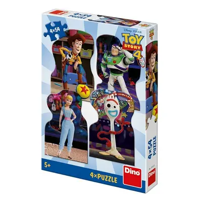 Puzzle Toy Story 4 Kamarádi 4x54 dílků - Dino