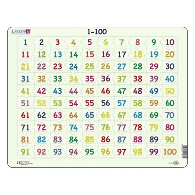 Puzzle Poznej číslice 1-100