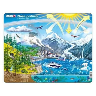 Puzzle MAXI - Naše podnebí/69 dílků - Larsen