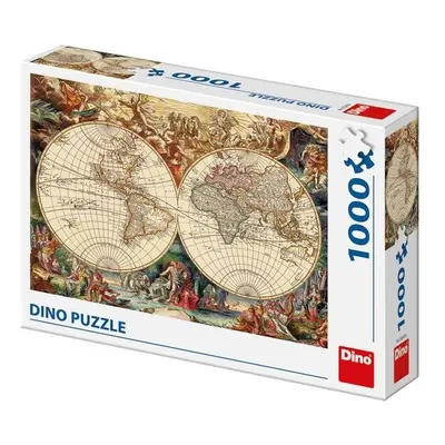 Puzzle Historická mapa 1000 dílků